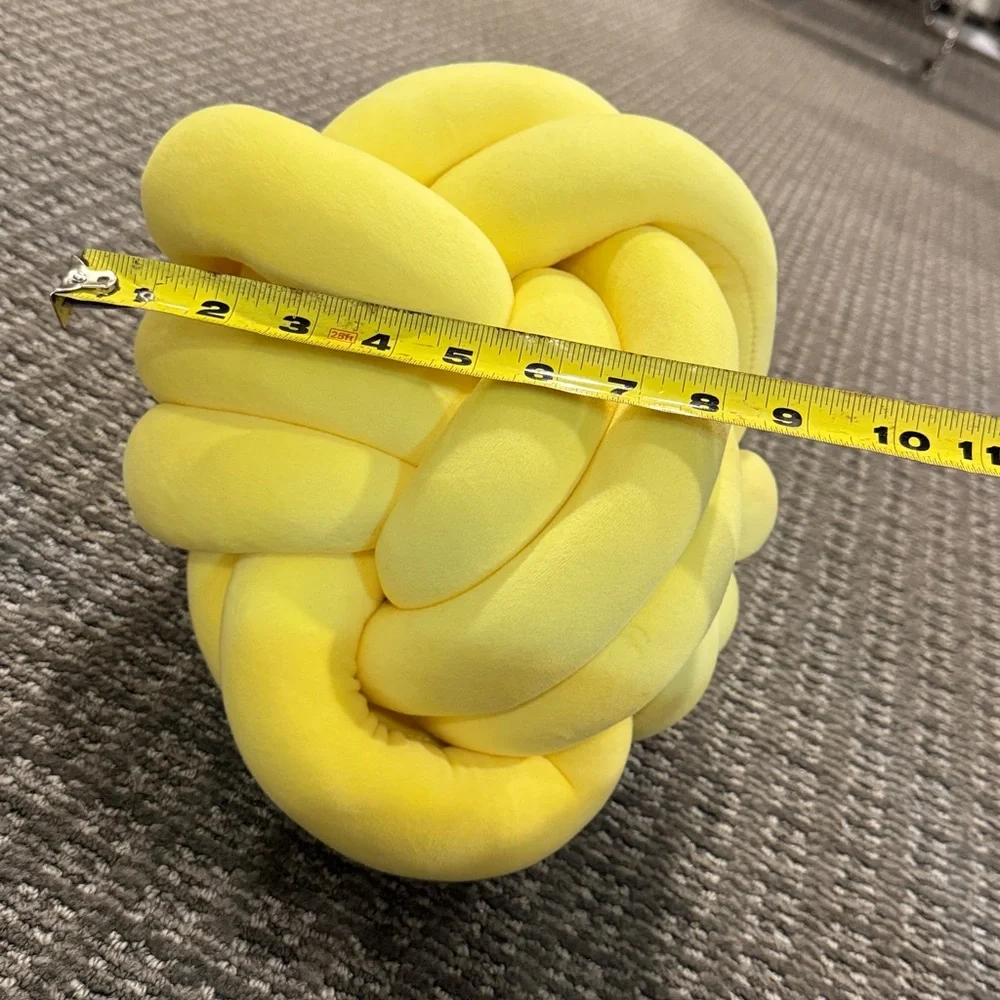 Yellow Knot Pillow